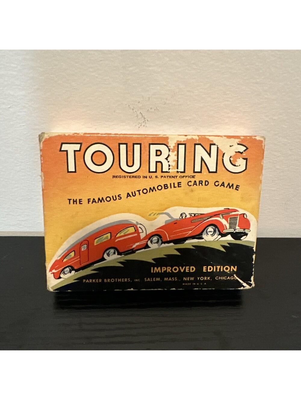 Vintage 1937 Touring Automobile Card Game by Parker Bros w/ Instruction Booklet